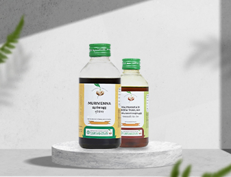 Vaidyaratnam medicated oils for natural relief from pain, stress, and more.