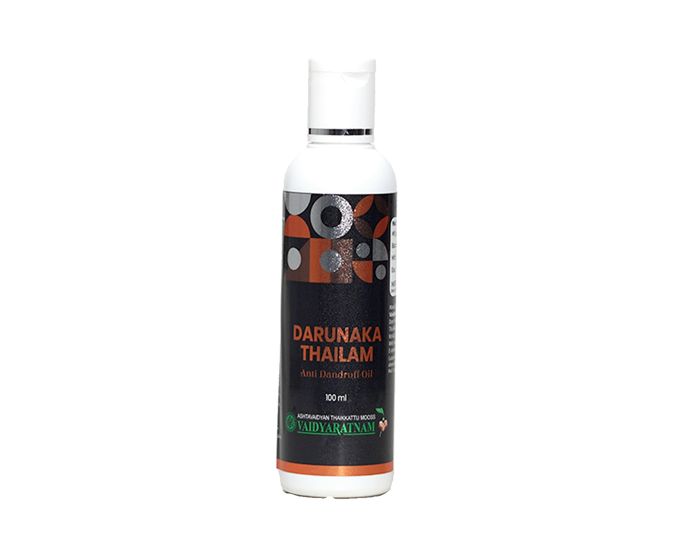Dandruff oil with natural ingredients for healthy scalp