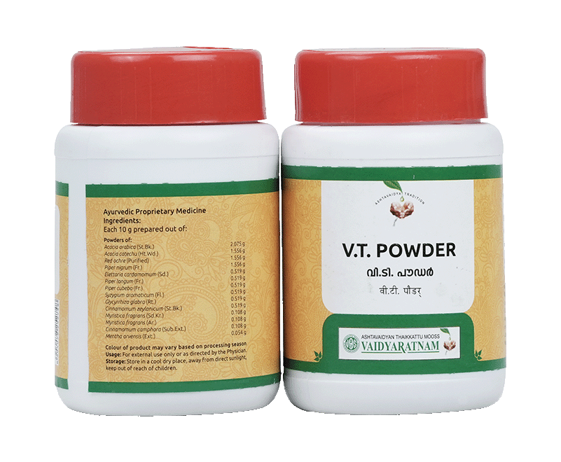 Purchase V.T. Powder 50 GM Online- Vaidyaratnam Store