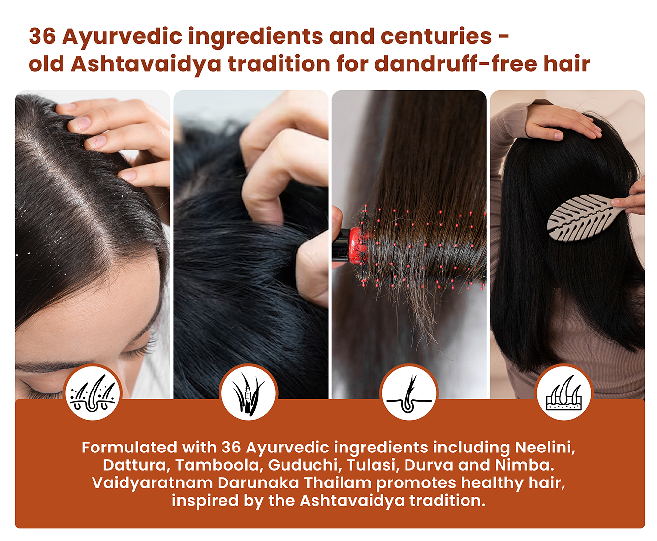 Anti dandruff scalp oil with natural herbal blend