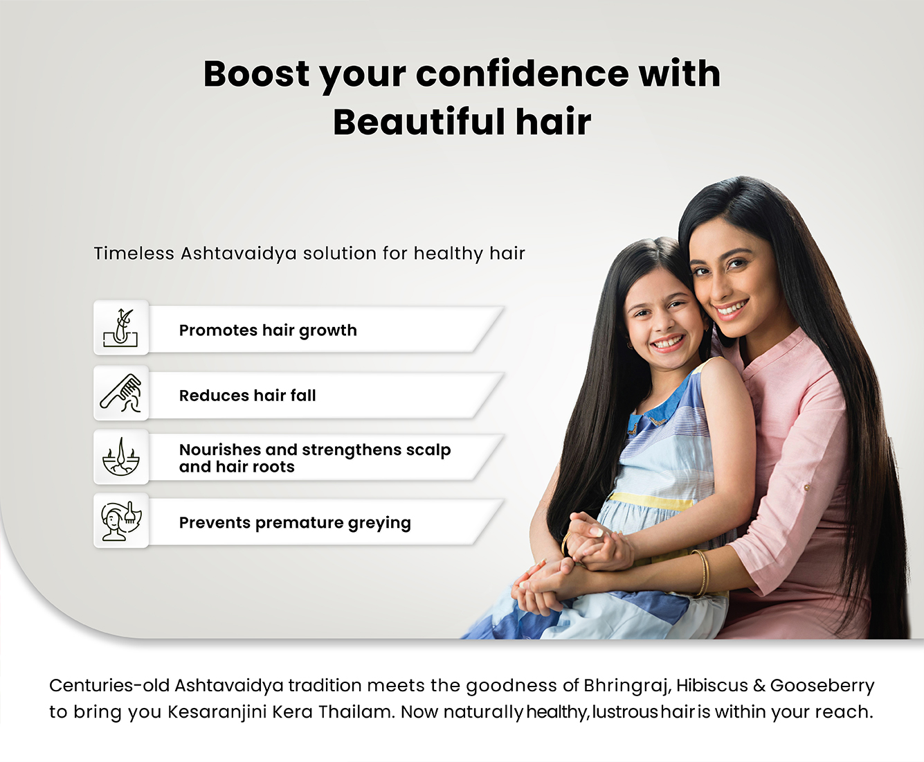 Hair fall oil to support natural hair growth