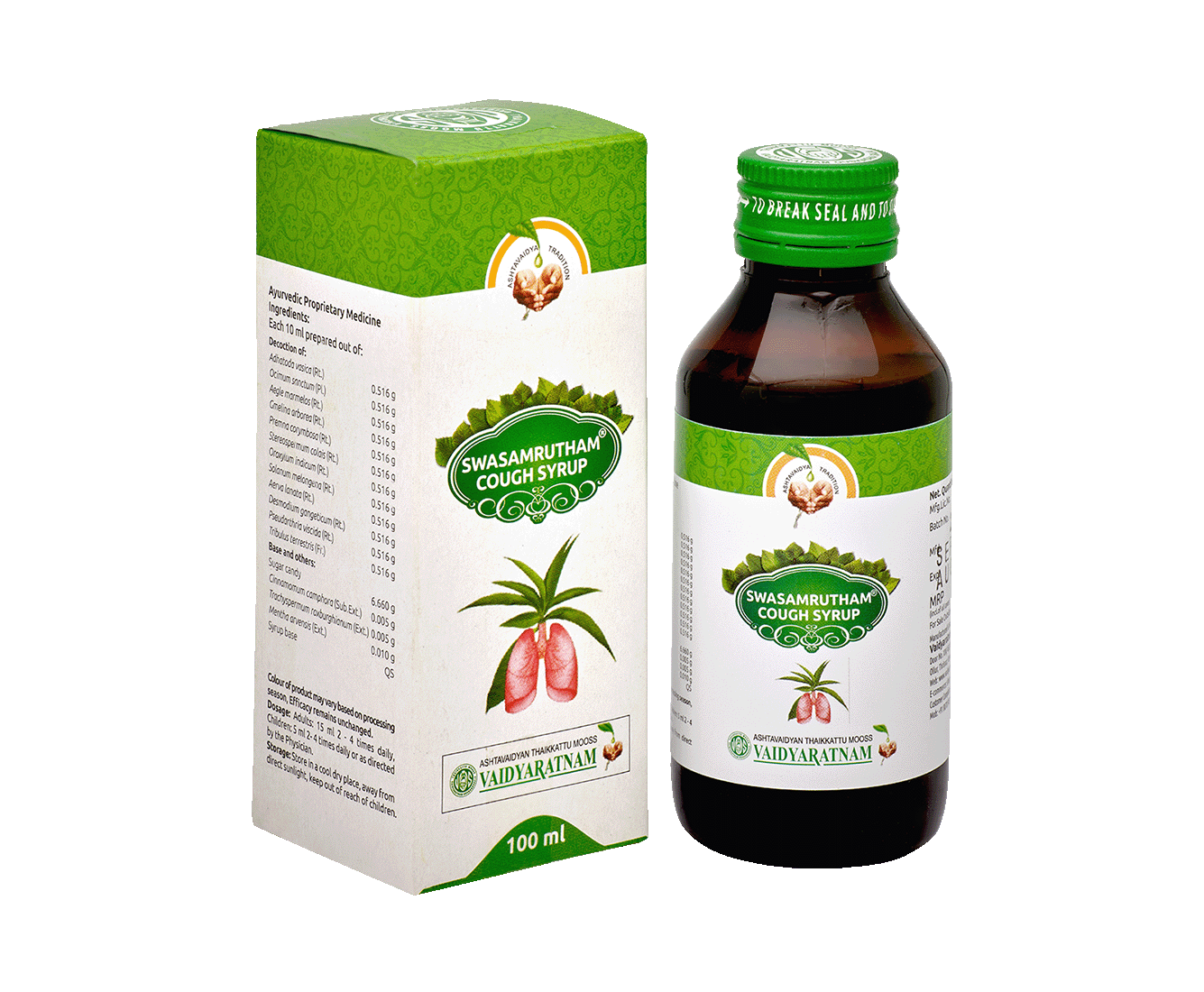 Relieve dry cough with Vaidyaratnam's natural cough medicine